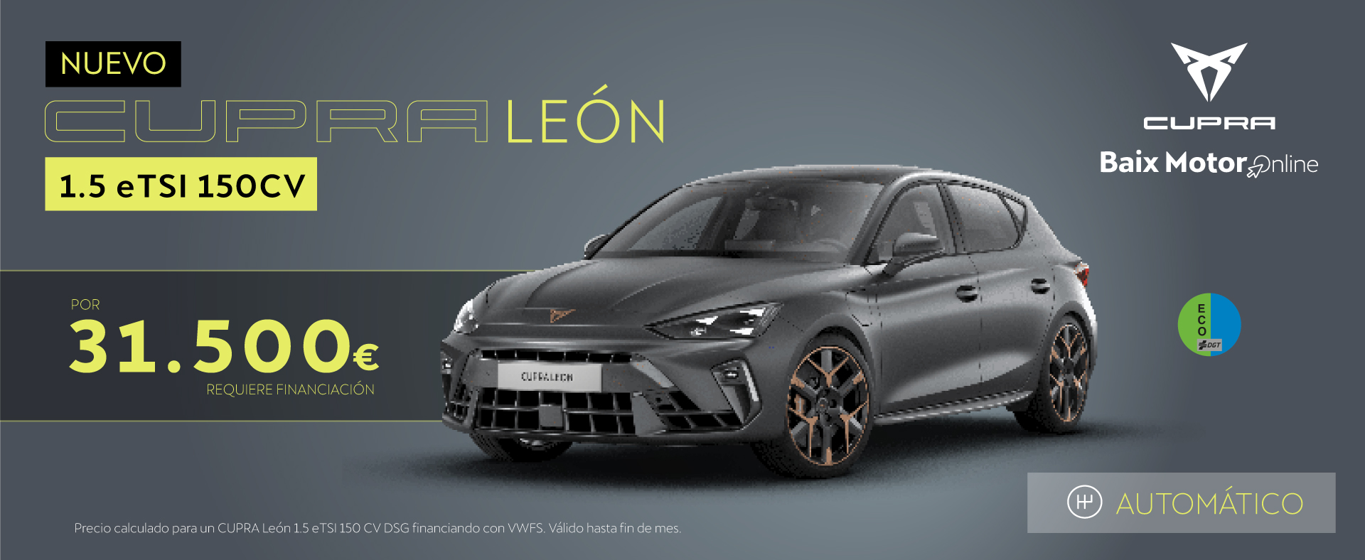 Nuevo Cupra León Desde 31.500€