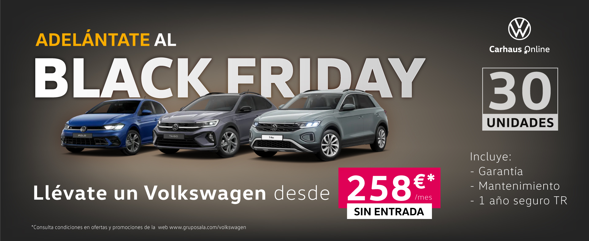 ¡Black Friday en Carhaus! ¡Sólo 30 unidades!