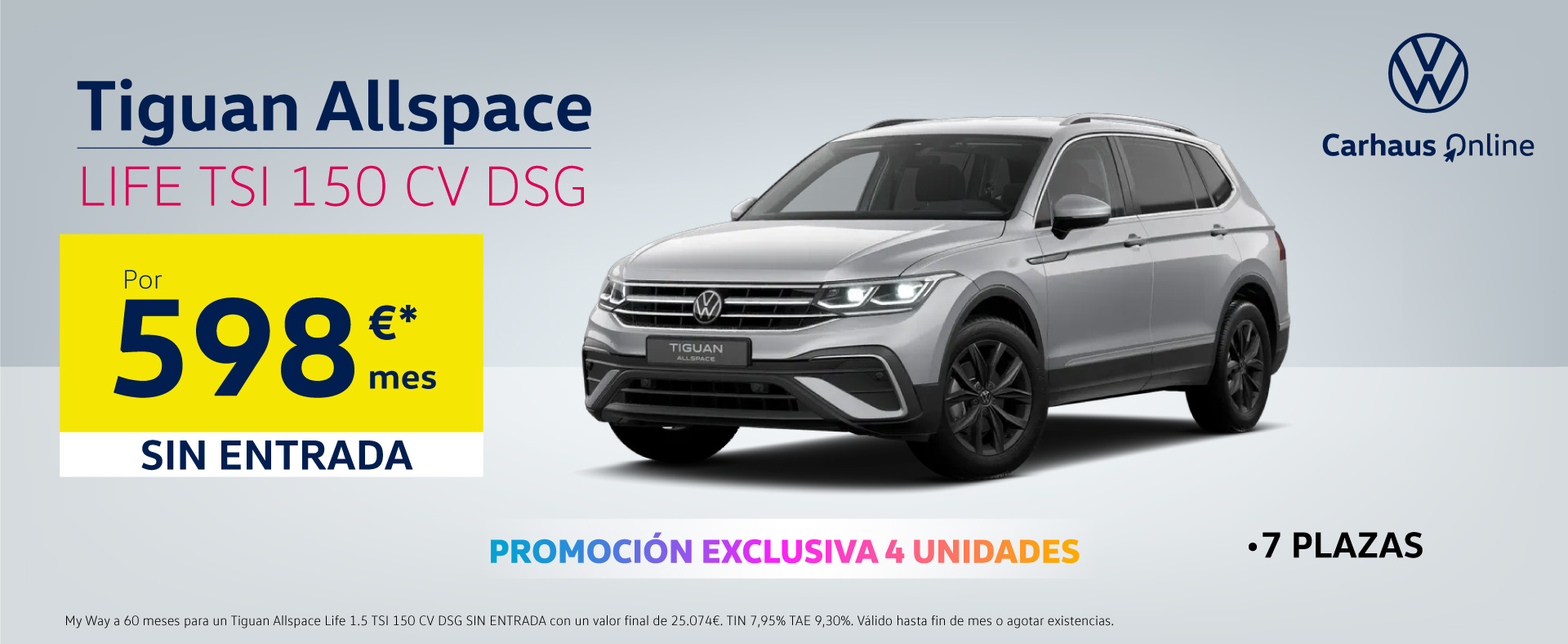 ¡Ofertón en tu Tiguan Allspace 150CV!